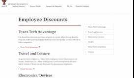 
							         Employee Discounts | Employee Benefits | Human Resources Home ...								  
							    