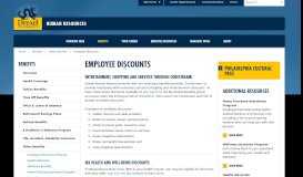 
							         Employee Discounts | Human Resources | Drexel University								  
							    