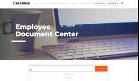
							         Employee Document Center - Helpside								  
							    