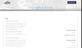 
							         Employee E-Portal – Master Security Company								  
							    