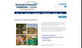 
							         Employee Funds - Peninsula Community Foundation								  
							    