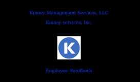 
							         Employee Handbook - Kinney								  
							    