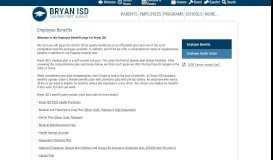 
							         Employee Health Center – Benefits – Bryan Independent School District								  
							    