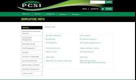 
							         Employee Info - PCSI								  
							    