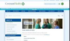 
							         Employee Information | Covenant Health								  
							    