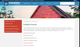 
							         Employee Intranet | Gadsden, AL - Official Website - City of Gadsden								  
							    