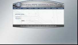 
							         Employee Intranet Login - Hayes Pipe Supply, Inc.								  
							    