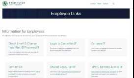 
							         Employee Links - Fred Hutch								  
							    