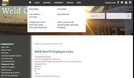 
							         Employee Links - Sheriff - Weld County Sheriff's Office								  
							    