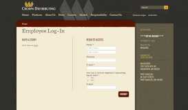 
							         Employee Log-In | Crown Distributing								  
							    