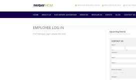 
							         Employee Log In | PaydayHCM								  
							    