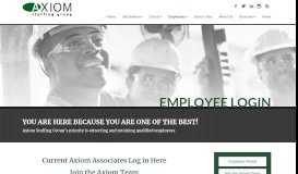 
							         Employee Login - Axiom Staffing Group								  
							    