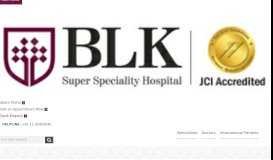 
							         Employee Login - BLK Hospital								  
							    