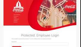 
							         Employee Login - Coca Cola								  
							    