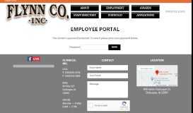 
							         Employee Login | Flynn Co., Inc.								  
							    
