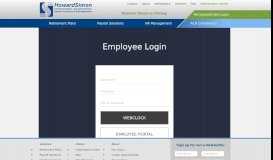 
							         Employee Login - HowardSimon & Associates								  
							    