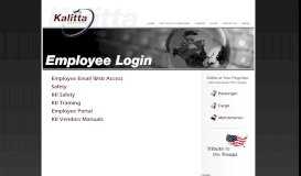
							         Employee Login - Kalitta Charters								  
							    