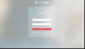 
							         Employee Login: Nash Online								  
							    