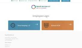 
							         Employee Login - Payroll Services LLC								  
							    