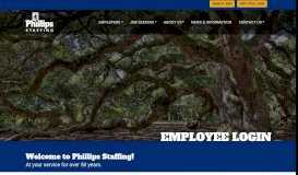 
							         Employee Login - Phillips Staffing								  
							    