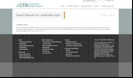 
							         employee login | Search Results | Community Health Systems ...								  
							    