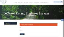 
							         Employee Login - Welcome to Jefferson County								  
							    