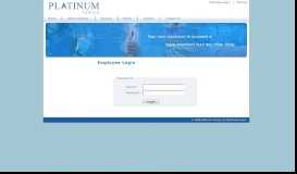 
							         Employee Login - Welcome to PLATINUM Infosys								  
							    