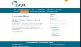
							         Employee News Archives » Aspire Health Partners Archive - Aspire ...								  
							    