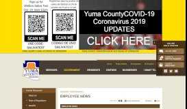 
							         EMPLOYEE NEWS | Yuma County								  
							    