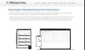 
							         Employee OnBoarding System - Efficient Hire								  
							    