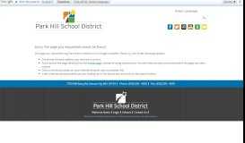 
							         Employee-Only Pages - Park Hill School District								  
							    