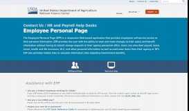 
							         Employee Personal Page Assistance | National Finance Center								  
							    