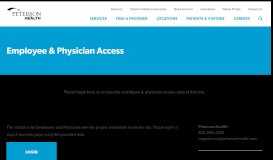 
							         Employee & Physician Access | Peterson Health								  
							    
