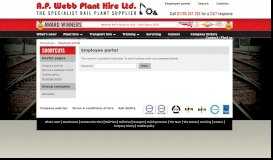 
							         Employee portal - A.P. Webb Plant Hire								  
							    