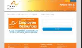 
							         Employee Portal - Arc Erie County								  
							    