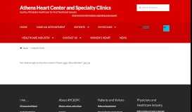 
							         Employee Portal - Athens Heart Center and Specialty Clinics								  
							    