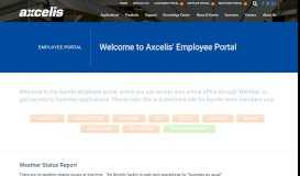 
							         Employee Portal - Axcelis								  
							    