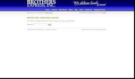 
							         Employee Portal - Brothers Express Inc.								  
							    