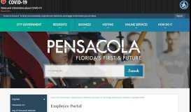 
							         Employee Portal | City of Pensacola, Florida Official Website								  
							    