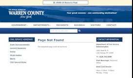 
							         Employee Portal ‹ Civil Service Administration - Warren County								  
							    