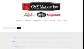 
							         Employee Portal – C&K Market Inc								  
							    