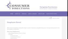 
							         Employee Portal - Consumer Directions								  
							    