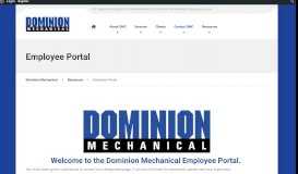 
							         Employee Portal | Dominion Mechanical								  
							    