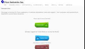 
							         Employee Portal | Fiore Industries Inc.								  
							    
