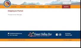 
							         Employee Portal | Fraser Valley Metro Recreation District								  
							    