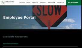 
							         Employee Portal | Green Acres Contracting								  
							    