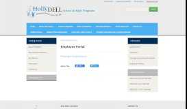 
							         Employee Portal | HollyDELL School & Adult Programs								  
							    
