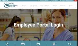 
							         Employee Portal | Hospital in Cody, WY - Cody Regional Health								  
							    