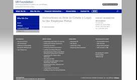 
							         Employee Portal Instructions - UB Foundation								  
							    