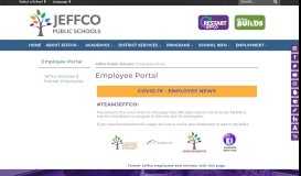 
							         Employee Portal - Jeffco Public Schools								  
							    